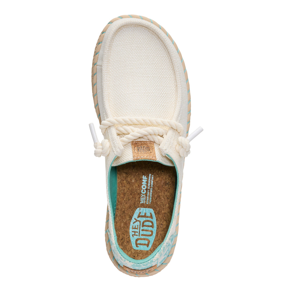 Women's Hey Dude Wendy Espadrille Slip-On HIBISCUS EGRET 45237-0NI