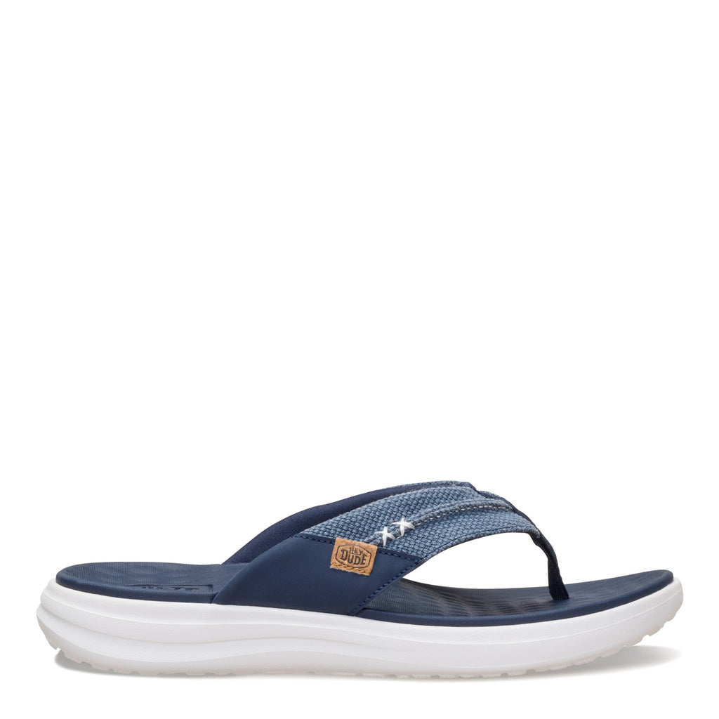 Men's Hey Dude Finn Flip Sandal NAVY BRAIDED 45424-410