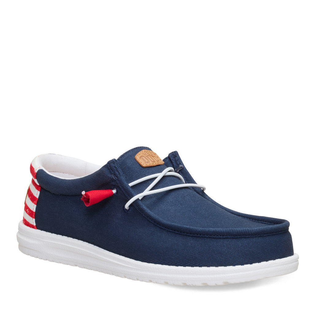 Men's Hey Dude Wally Americana Slip-On NAVY AMERICANA II 45425-4UX