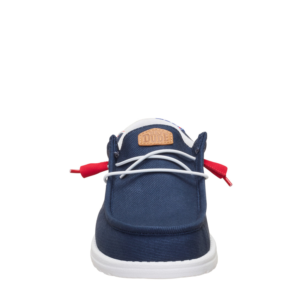 Men's Hey Dude Wally Americana Slip-On NAVY AMERICANA II 45425-4UX