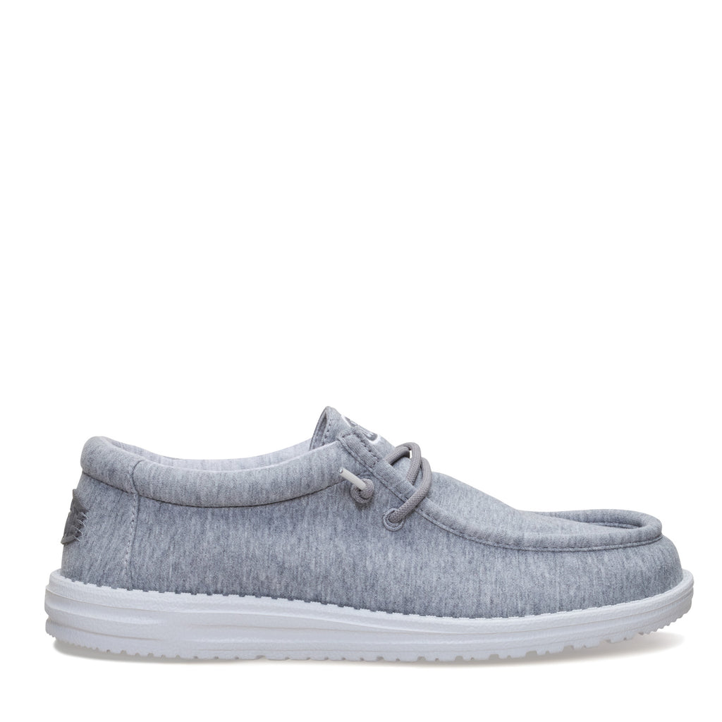 Men's Hey Dude Wally Stretch Slip-On GREY JERSEY 45433-030