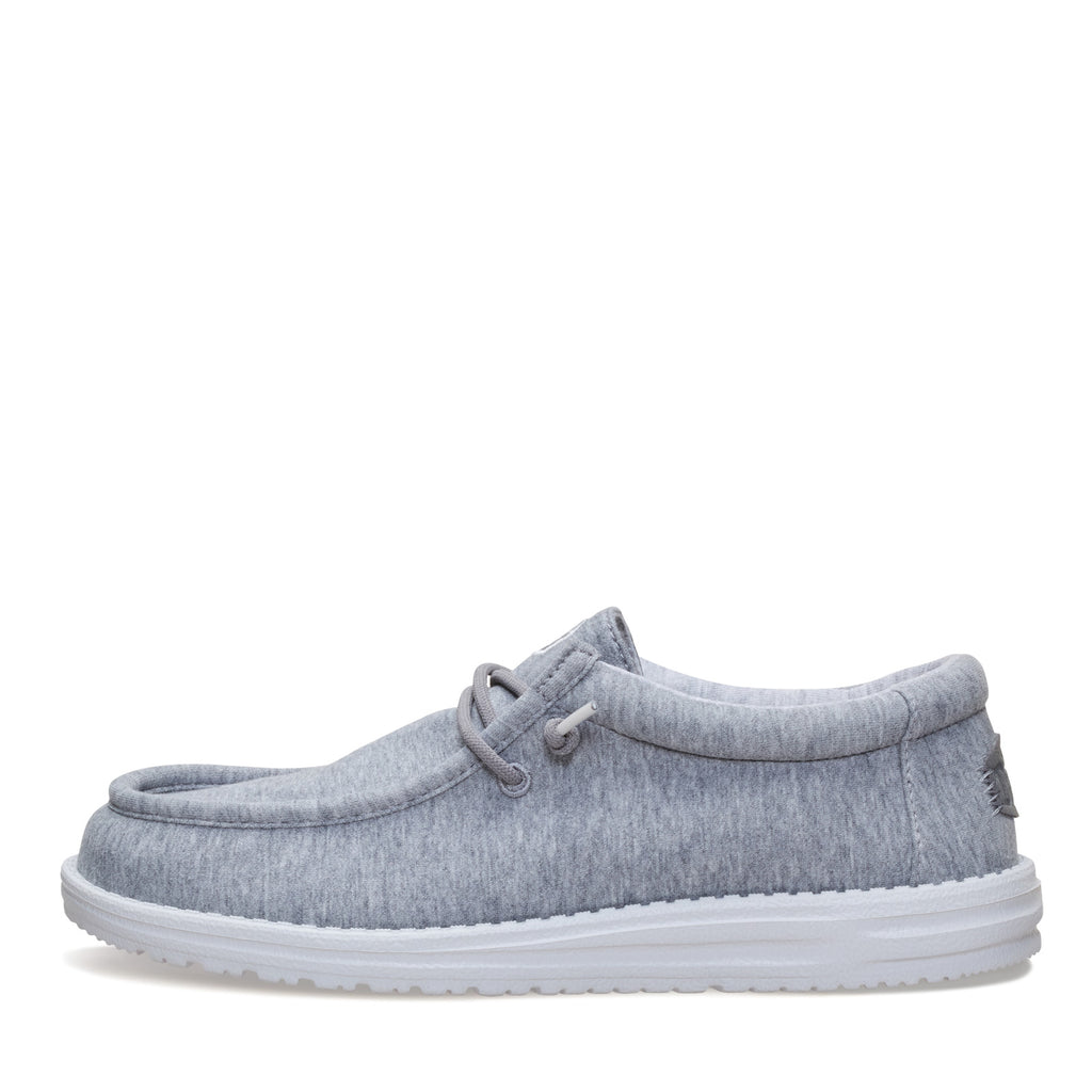 Men's Hey Dude Wally Stretch Slip-On GREY JERSEY 45433-030
