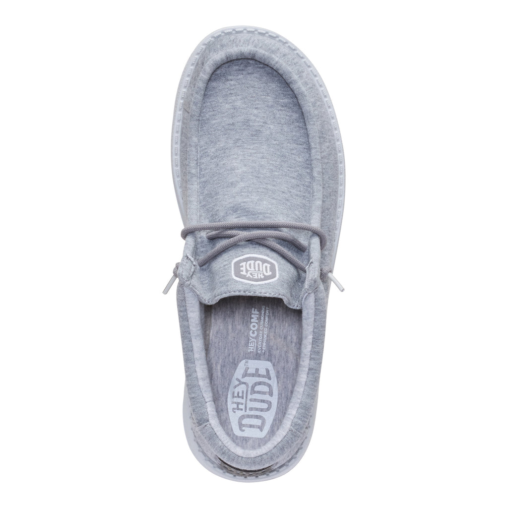 Men's Hey Dude Wally Stretch Slip-On GREY JERSEY 45433-030