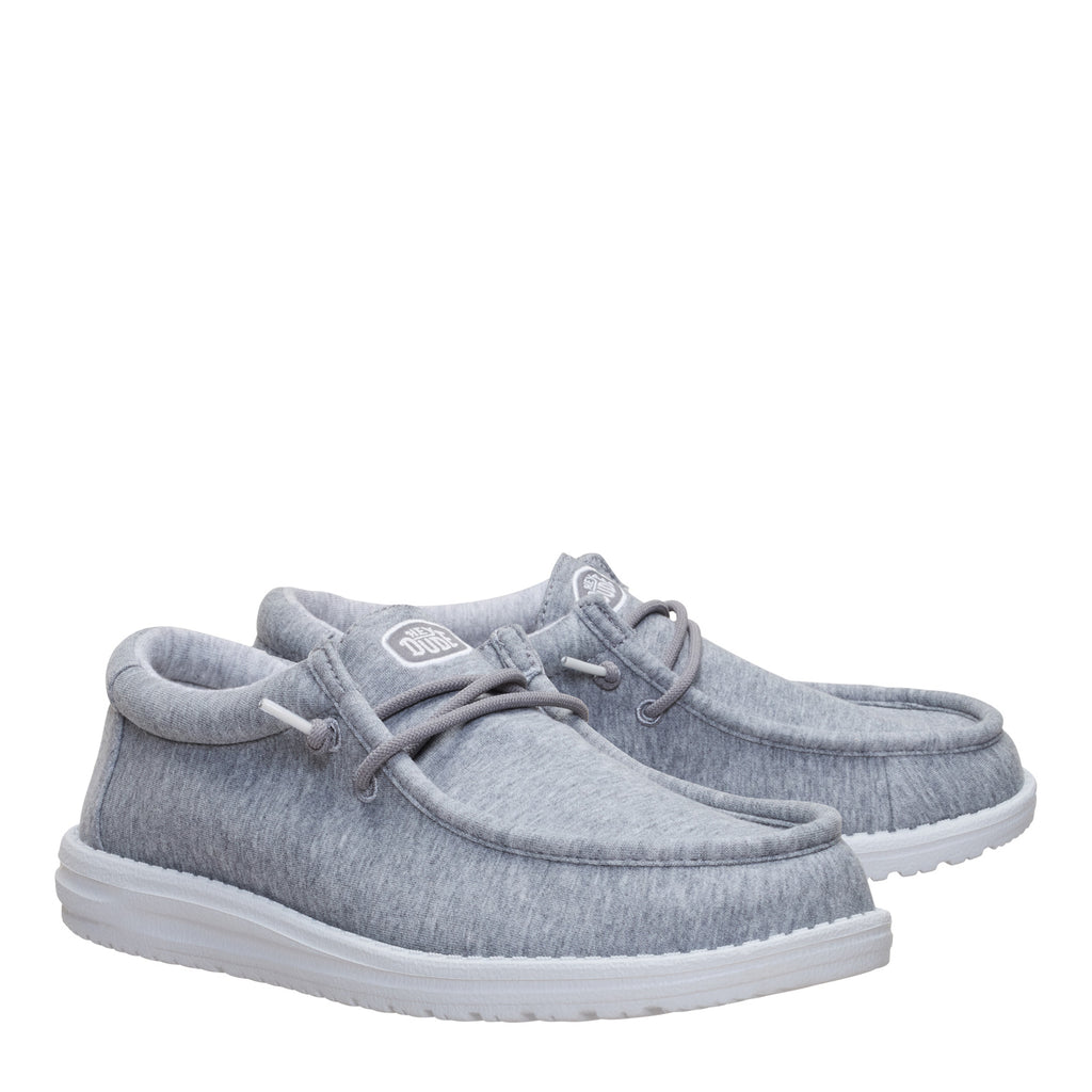 Men's Hey Dude Wally Stretch Slip-On GREY JERSEY 45433-030