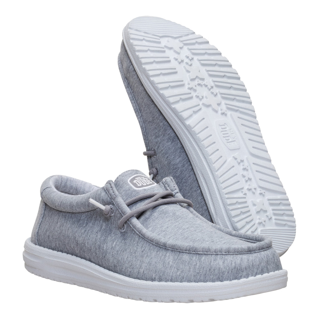 Men's Hey Dude Wally Stretch Slip-On GREY JERSEY 45433-030