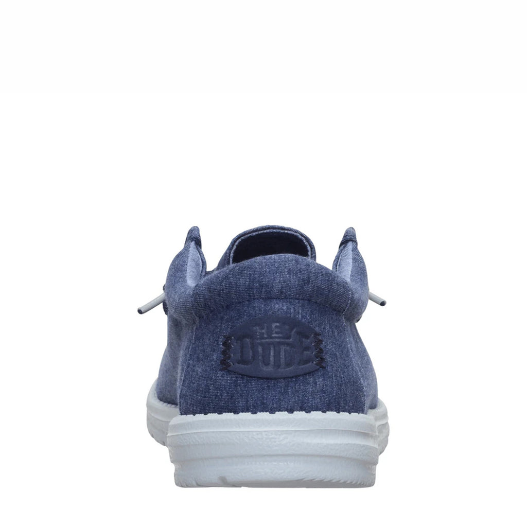 Men's Hey Dude Wally Stretch Slip-On NAVY JERSEY 45433-410