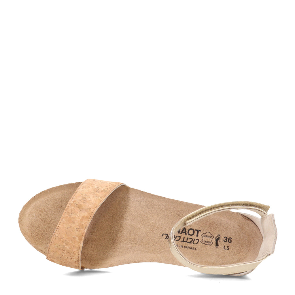 Women's Naot Pixie Sandal CORK GOLD 5016-SNT