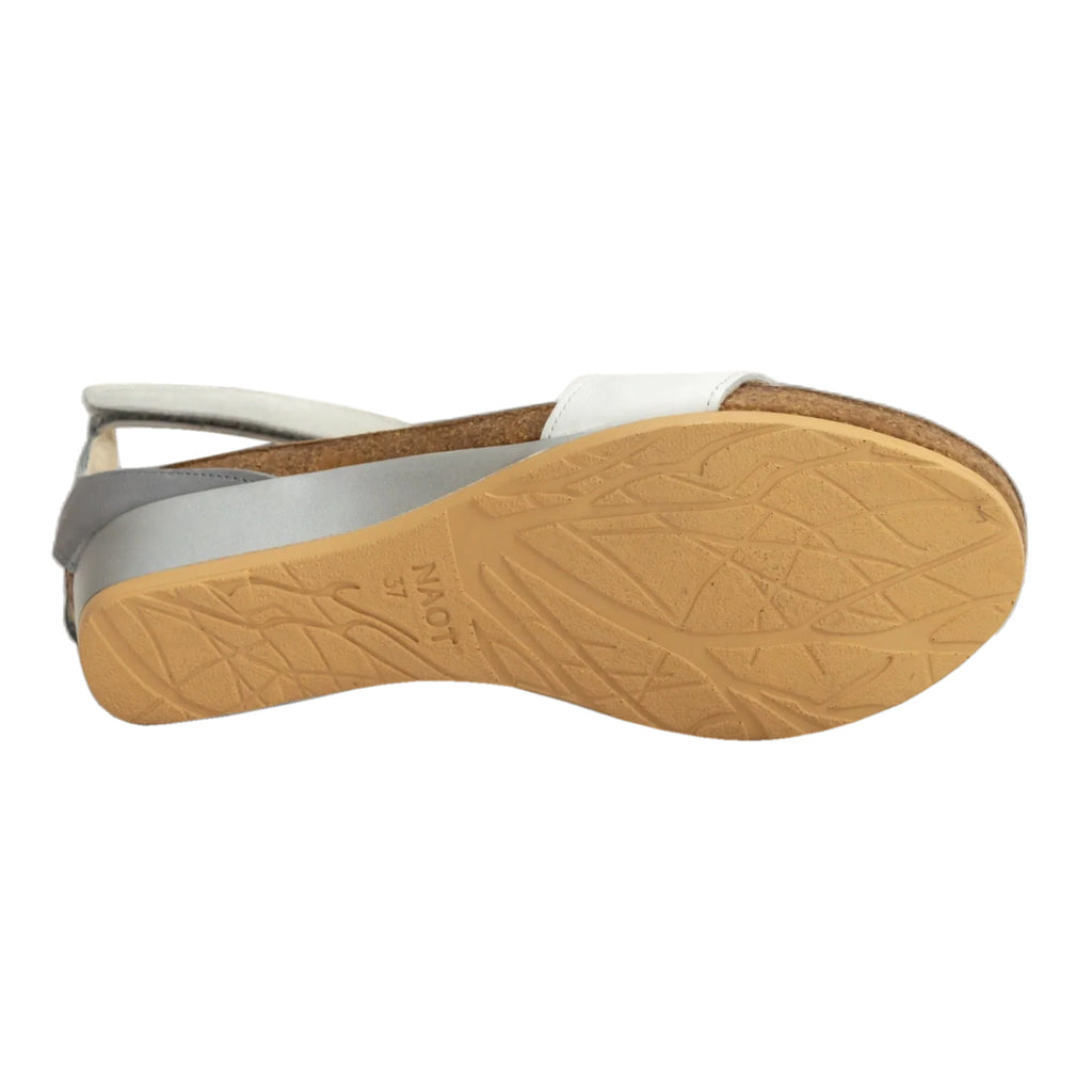 Women's Naot Pixie Sandal WHITE SILVER 5016-W4Q