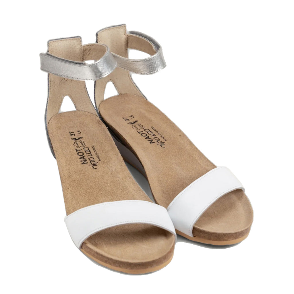 Women's Naot Pixie Sandal WHITE SILVER 5016-W4Q
