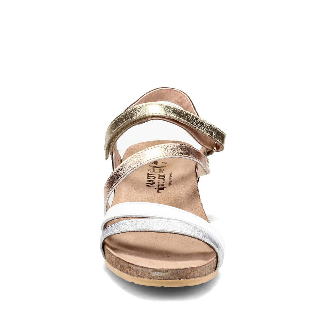 Women's Naot Hero Sandal SILVER / GOLD MIX 5047-NTP