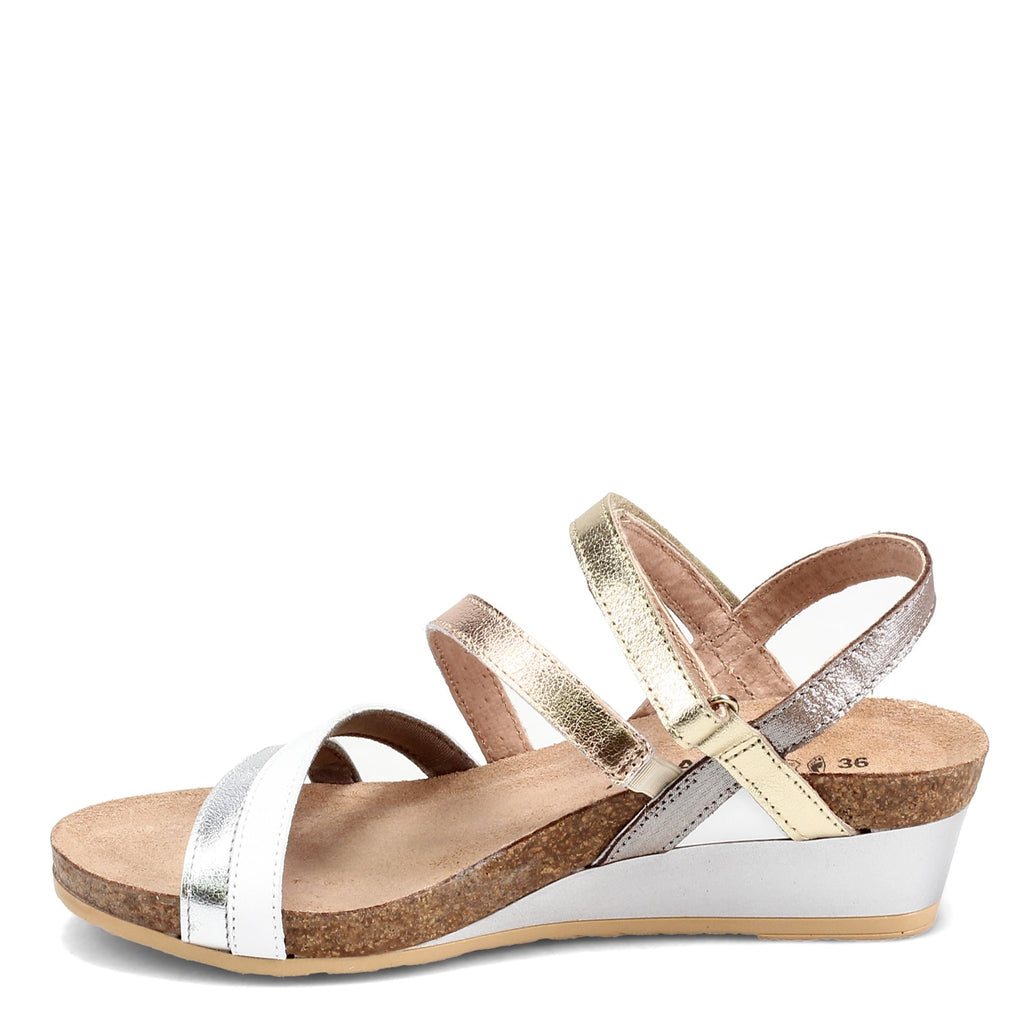 Women's Naot Hero Sandal SILVER / GOLD MIX 5047-NTP