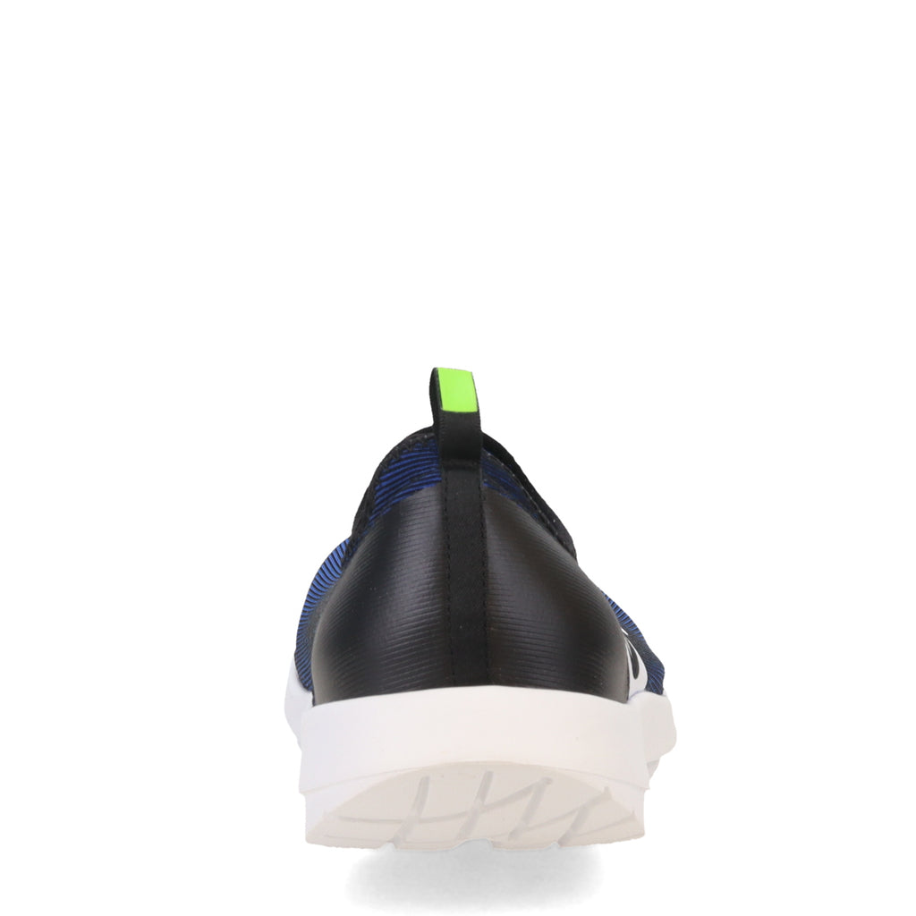 Men's Oofos OOmg Sport Slip-On Recovery Shoe NAVY WHITE SOLE 5085-WHTNVY