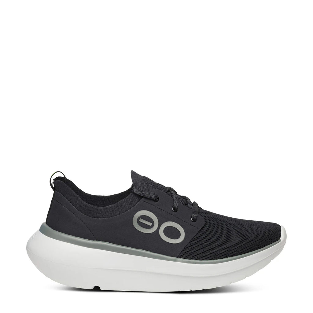 Men's OOfos OOmy Stride Sneaker BLACK  WHITE 5087-WHITEBLACK