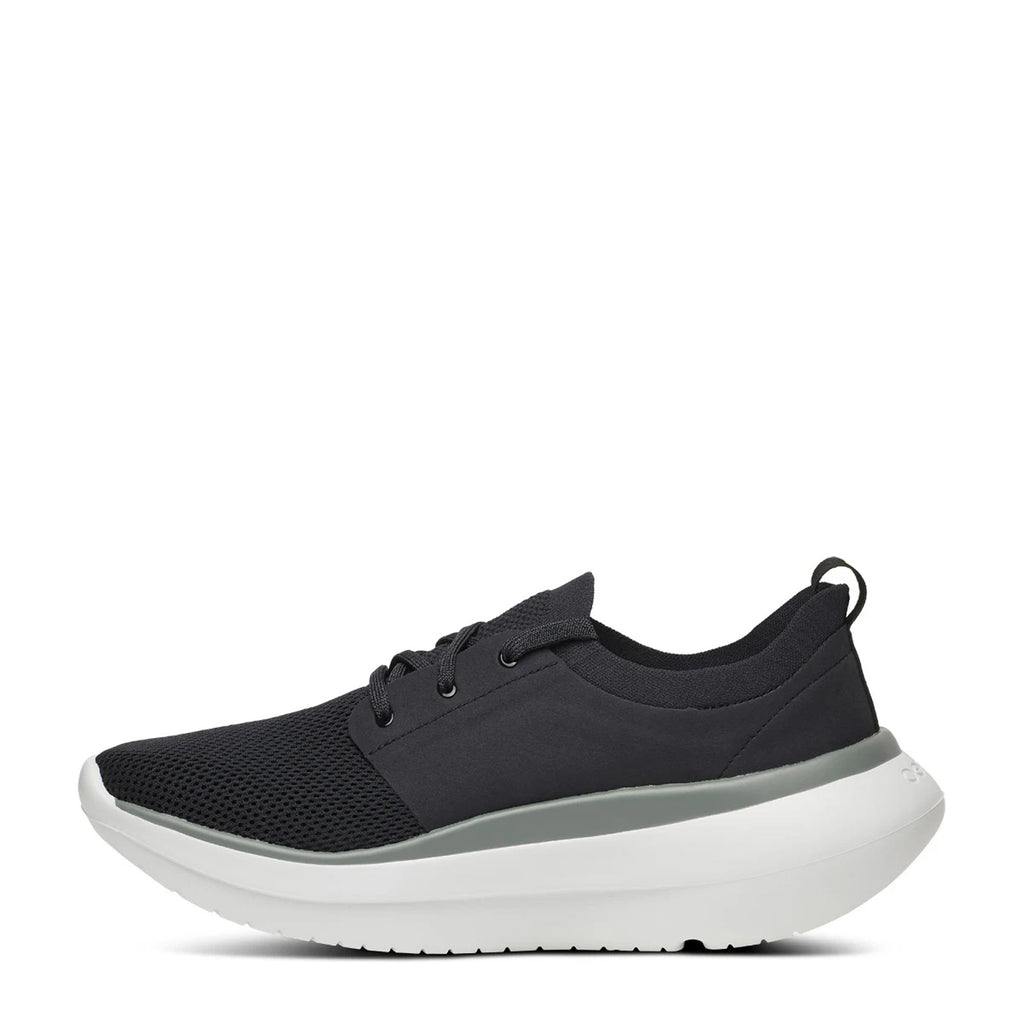 Men's OOfos OOmy Stride Sneaker BLACK  WHITE 5087-WHITEBLACK