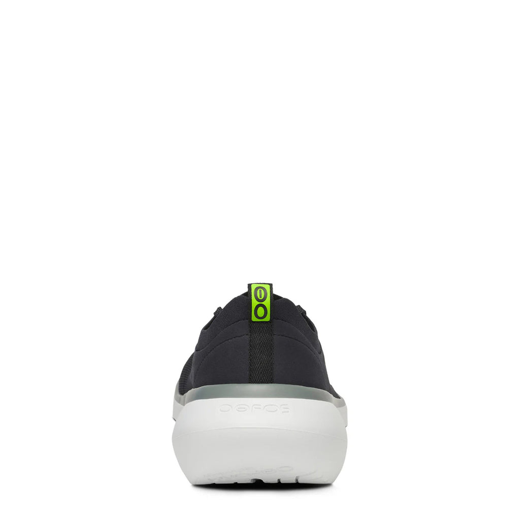 Men's OOfos OOmy Stride Sneaker BLACK  WHITE 5087-WHITEBLACK