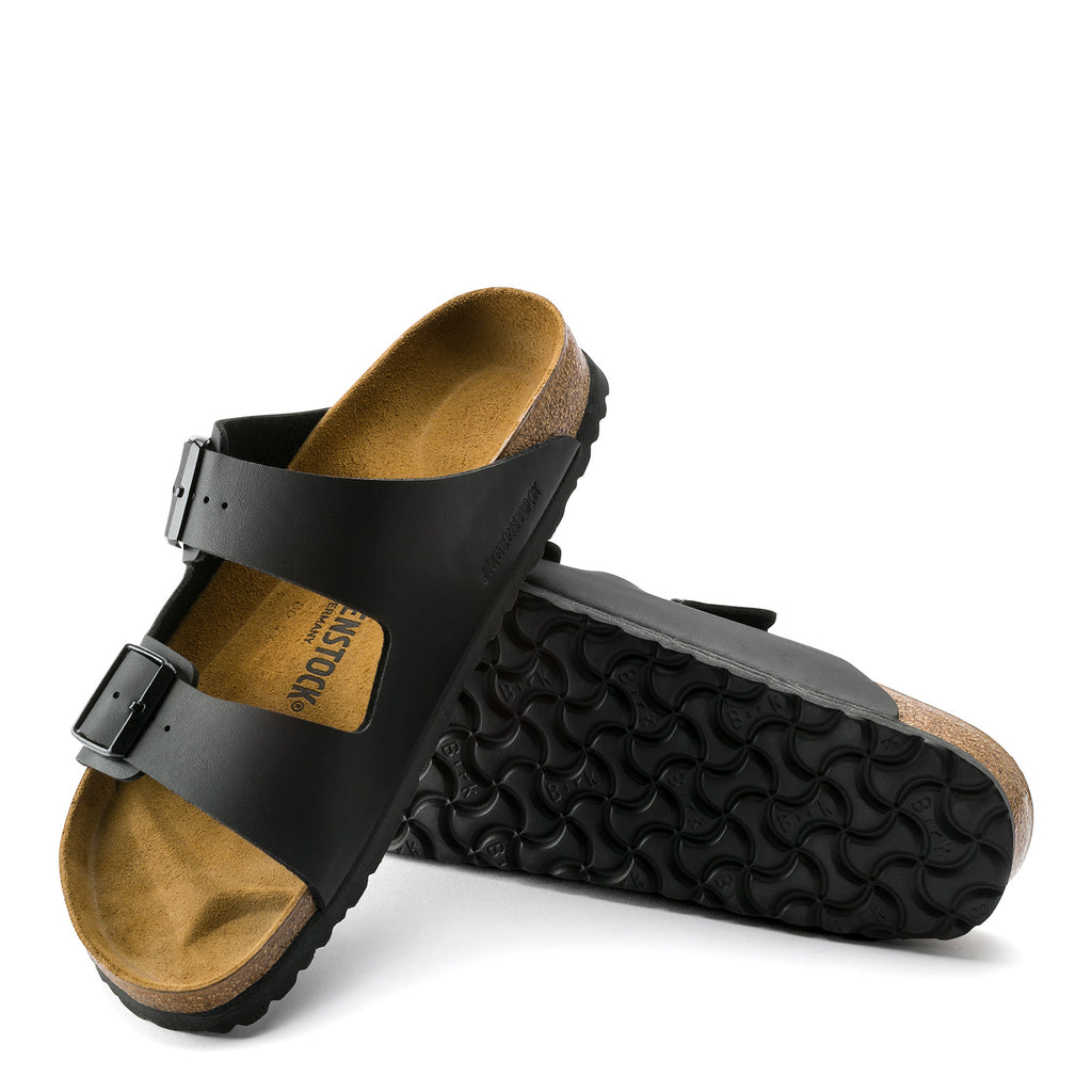 Women's Birkenstock Arizona Birko-Flor Sandals - Narrow Fit BLACK BIRKO-FLOR 51793 N