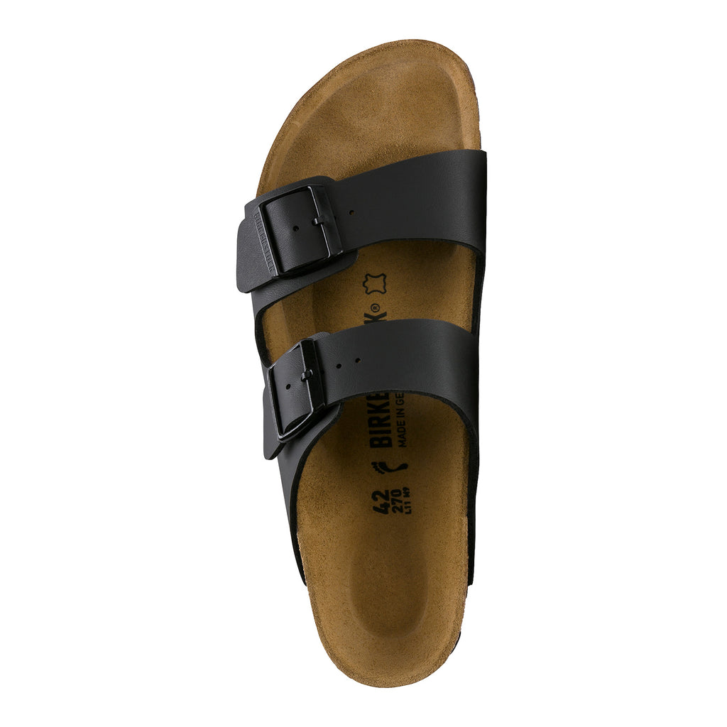 Women's Birkenstock Arizona Birko-Flor Sandals - Narrow Fit BLACK BIRKO-FLOR 51793 N