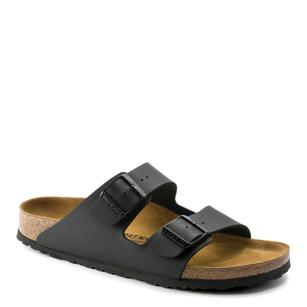 Women's Birkenstock Arizona Birko-Flor Sandals - Narrow Fit BLACK BIRKO-FLOR 51793 N