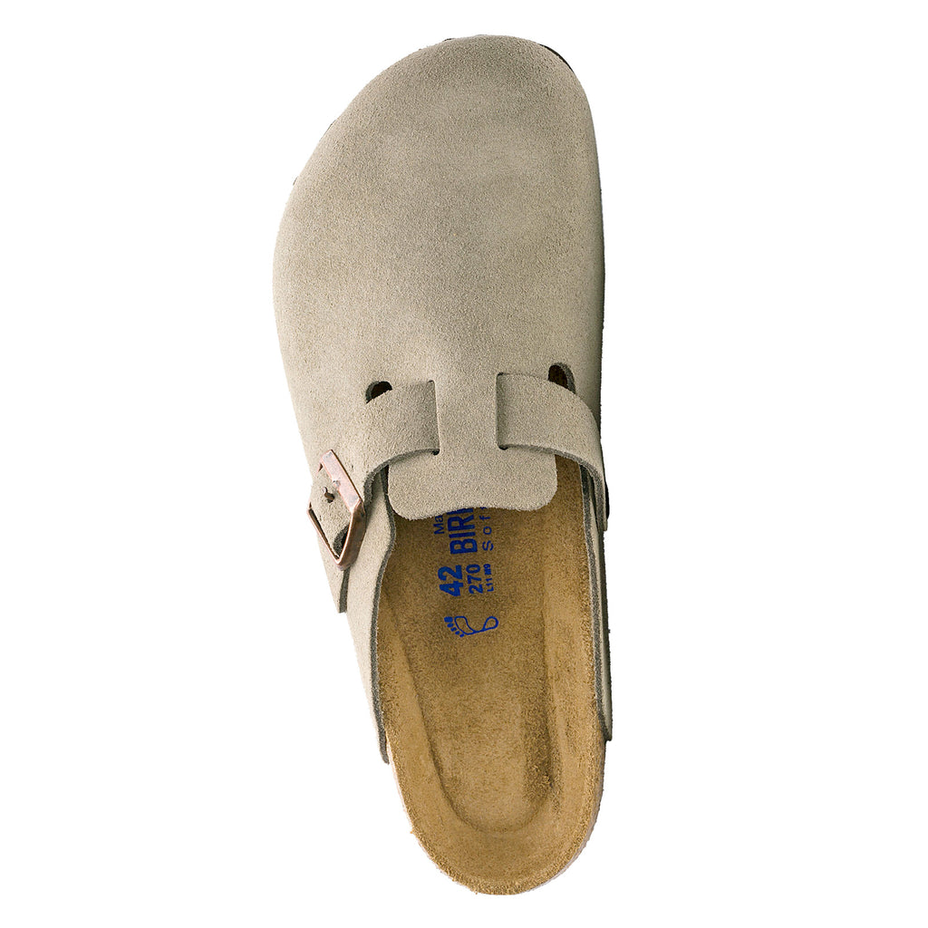 Women's Birkenstock Boston Soft Footbed Clog - Narrow Fit TAUPE 560773 N