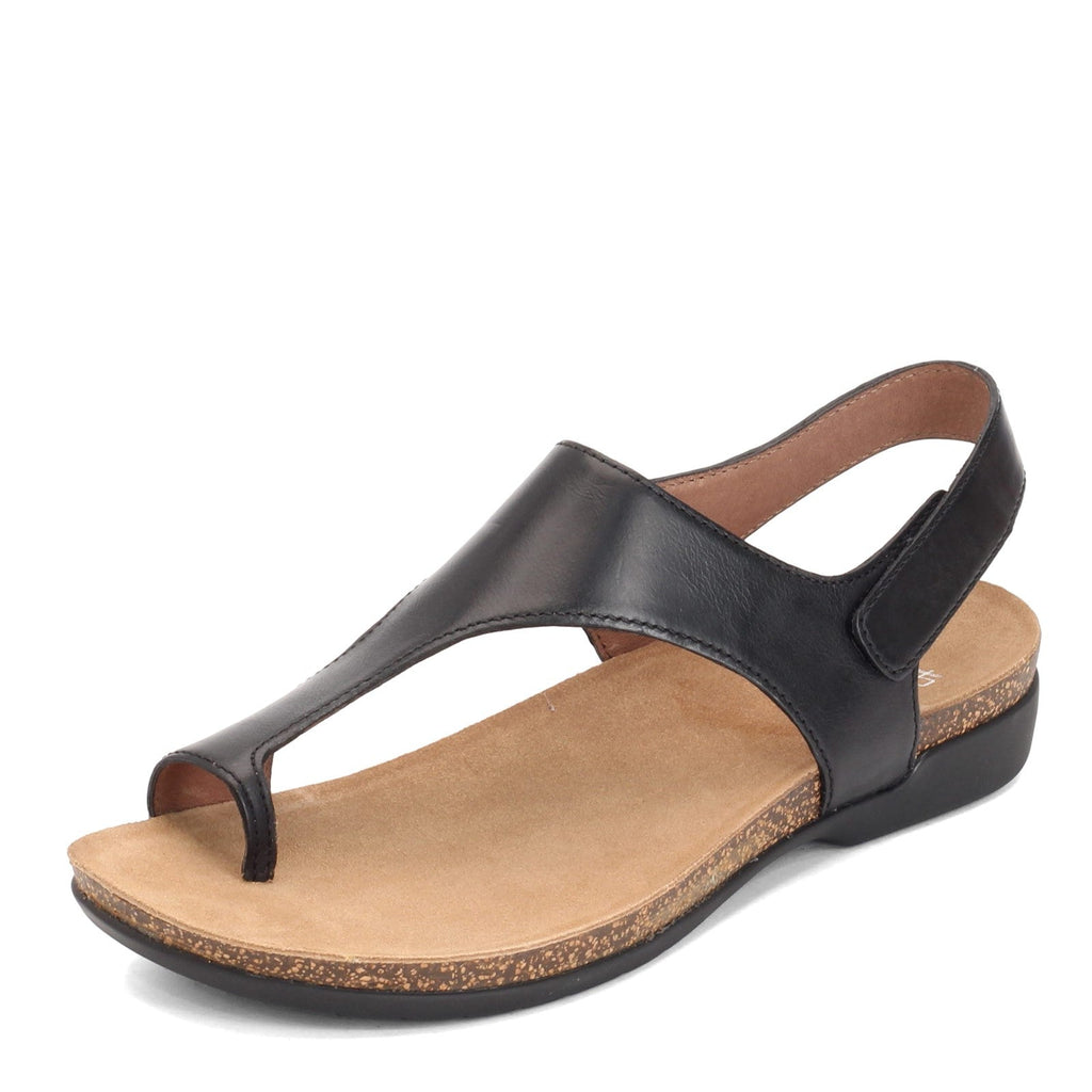 Women's Dansko Reece Thong Sandal BLACK WAXY BURNISHED 6024-470200