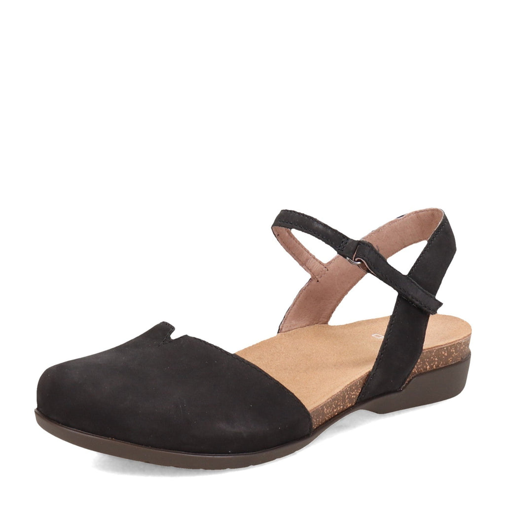 Women's Dansko Rowan Flat BLACK NUBUCK 6025-105300