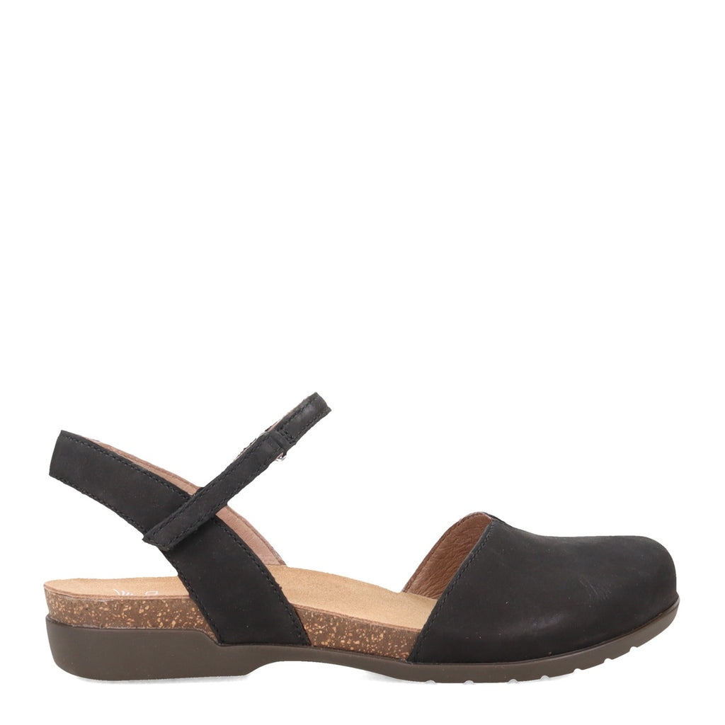 Women's Dansko Rowan Flat BLACK NUBUCK 6025-105300