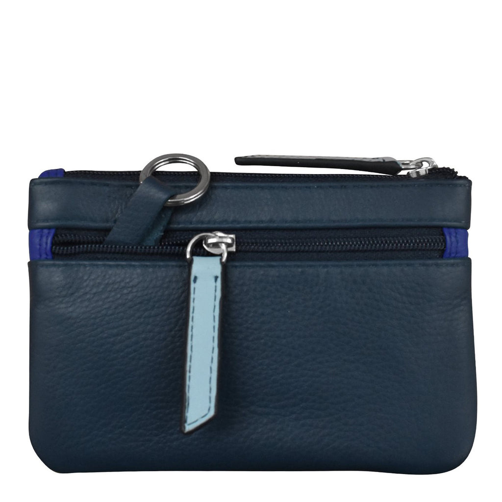Women's ILI Coin Key Pouch DENIM MULTI 6413C-DENIM MUL