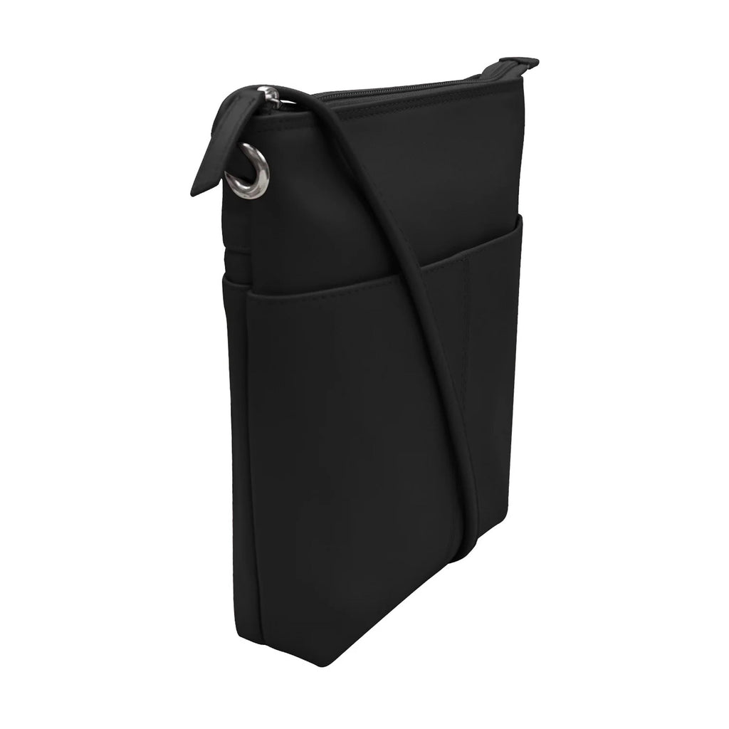 Women's ILI Midi Sac RFID Blocking Crossbody BLACK 6661-BLACK