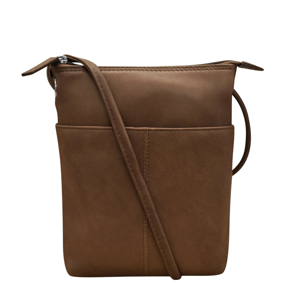 Women's ILI Crossbody Mini Sac RFID Blocking Handbag TOFFEE 6662-TOFFEE