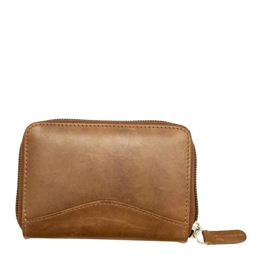 Women's ILI RFID Blocking Accordion Card Holder ANTIQUE 6711-ANTSAD