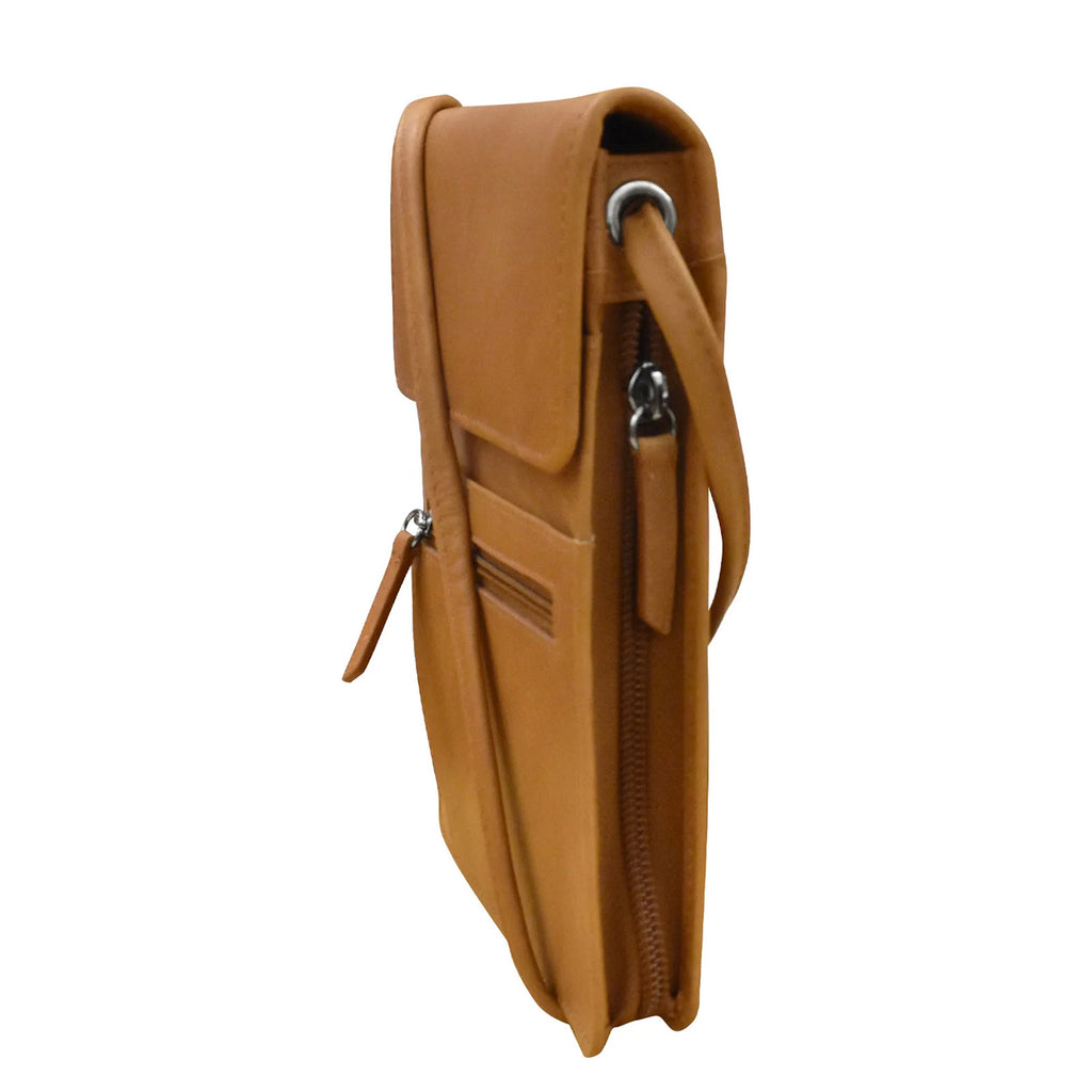 Women's ILI RFID Blocking Large Organizer On String ANTIQUE 6824-ANTSAD
