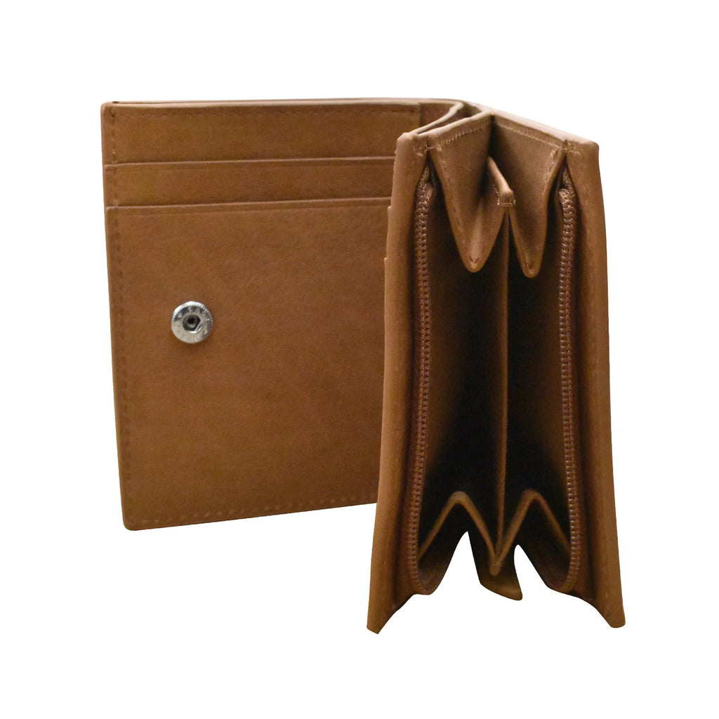 Women's ILI RFID Blocking Small Snap Wallet ANTIQUE 7177-ANTSAD
