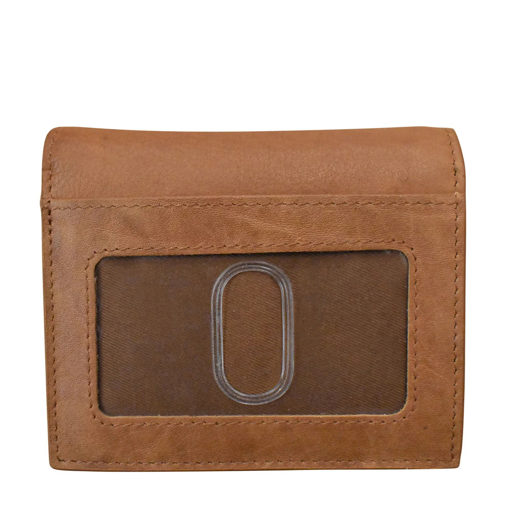 Women's ILI RFID Blocking Small Snap Wallet ANTIQUE 7177-ANTSAD