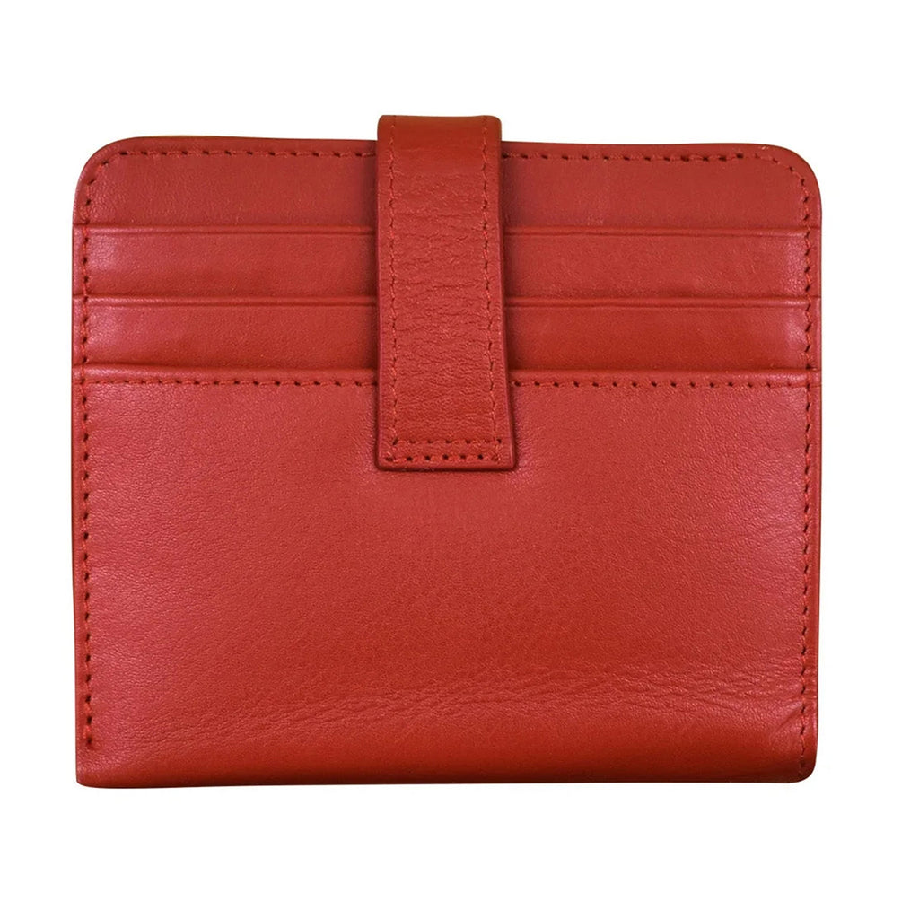 Women's ILI Bifold Wallet - RFID Blocking RED 7301-RED