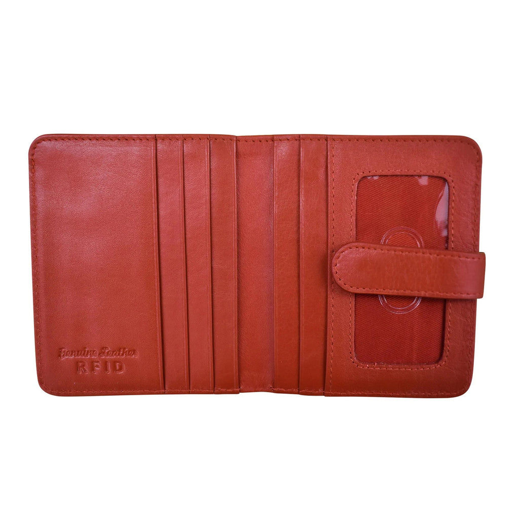 Women's ILI Bifold Wallet - RFID Blocking RED 7301-RED