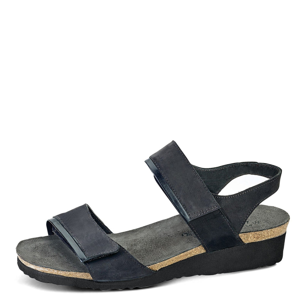 Women's Naot Aisha Sandal - Wide Width BLACK NUBUCK 7308-N42