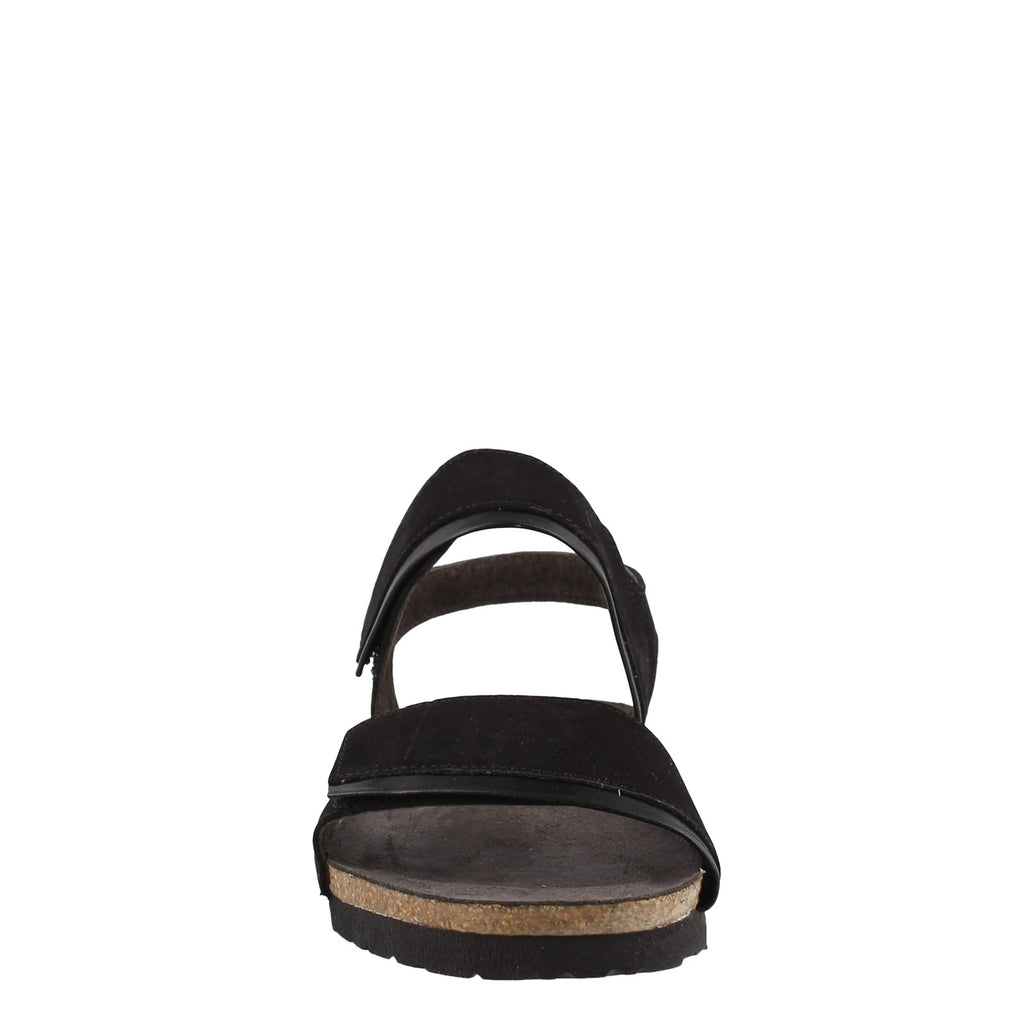 Women's Naot Aisha Sandal - Wide Width BLACK NUBUCK 7308-N42