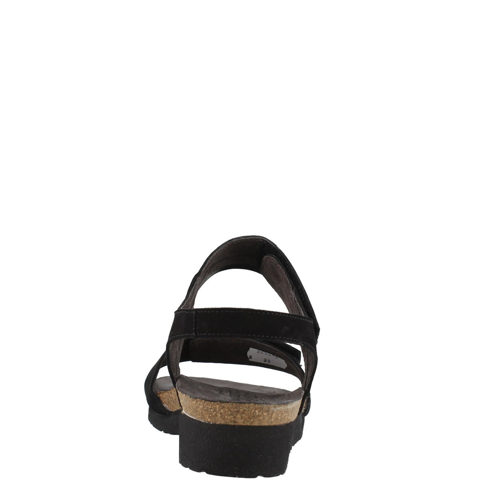 Women's Naot Aisha Sandal - Wide Width BLACK NUBUCK 7308-N42