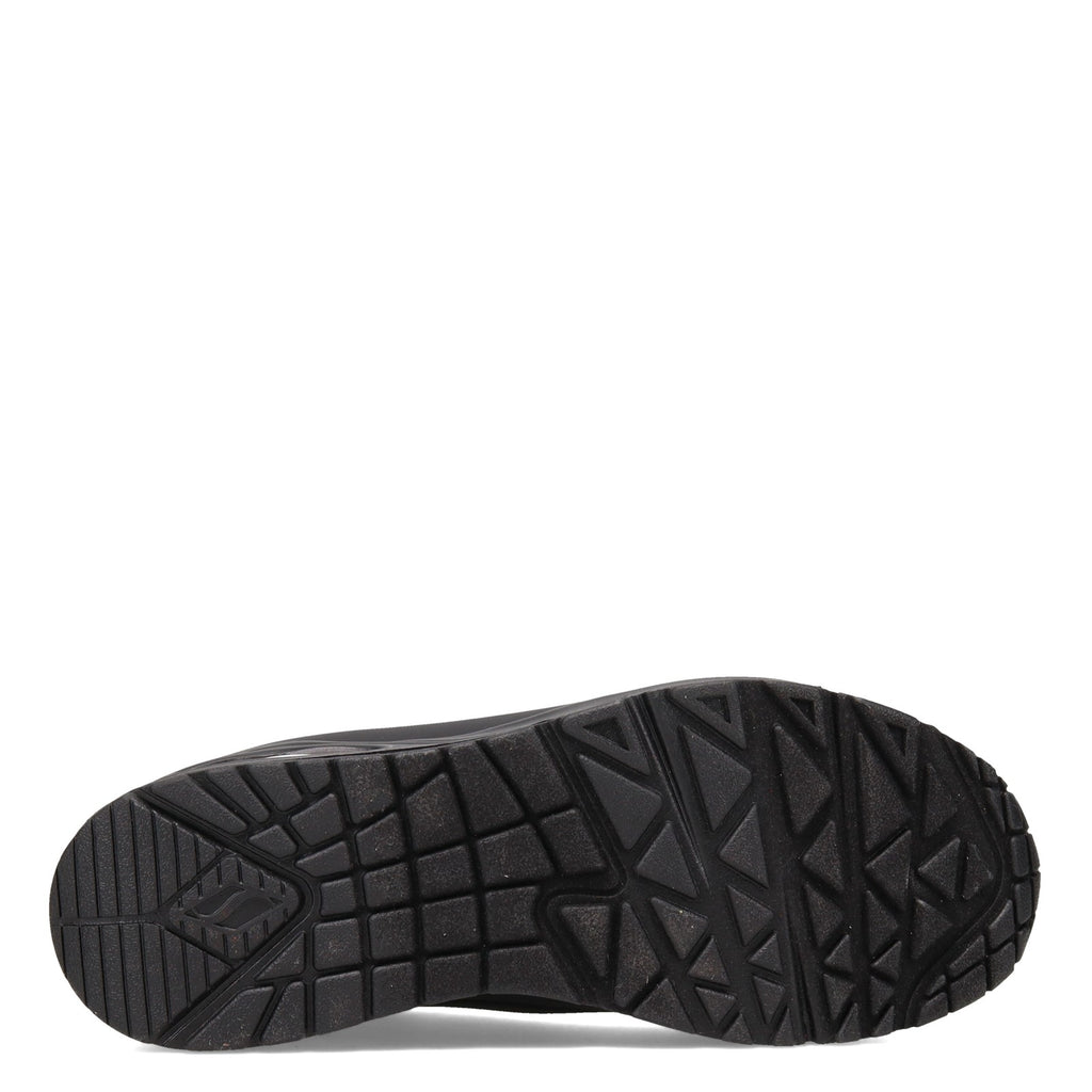 Women's Skechers Street Uno - Stand on Air Sneaker - Wide Width SOLID BLACK 73690W-BBK