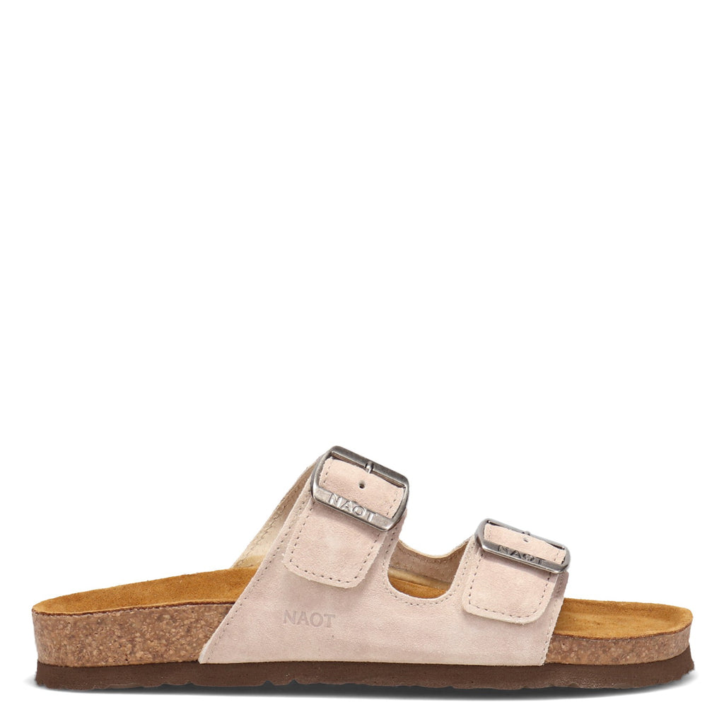 Women's Naot Santa Barbara Slide Sandal SAND SUEDE 7500-H66