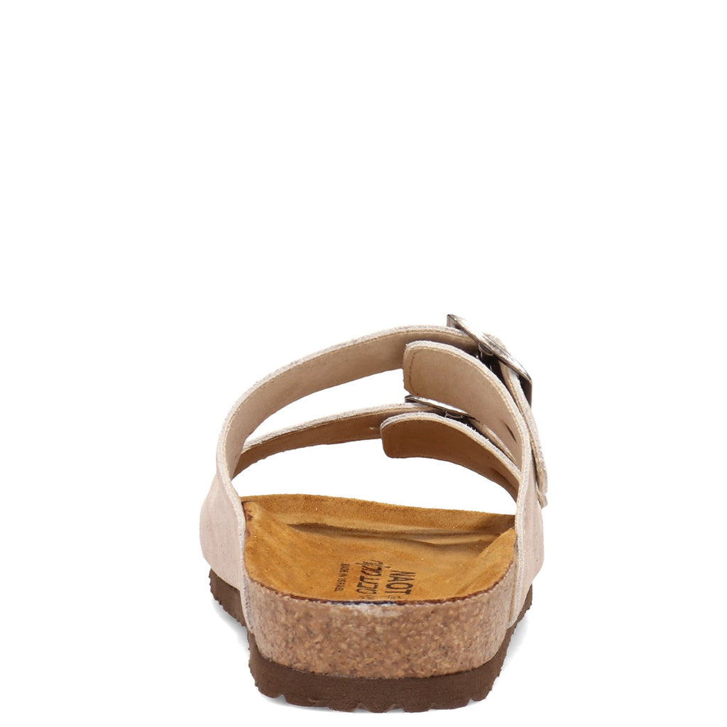 Women's Naot Santa Barbara Slide Sandal SAND SUEDE 7500-H66