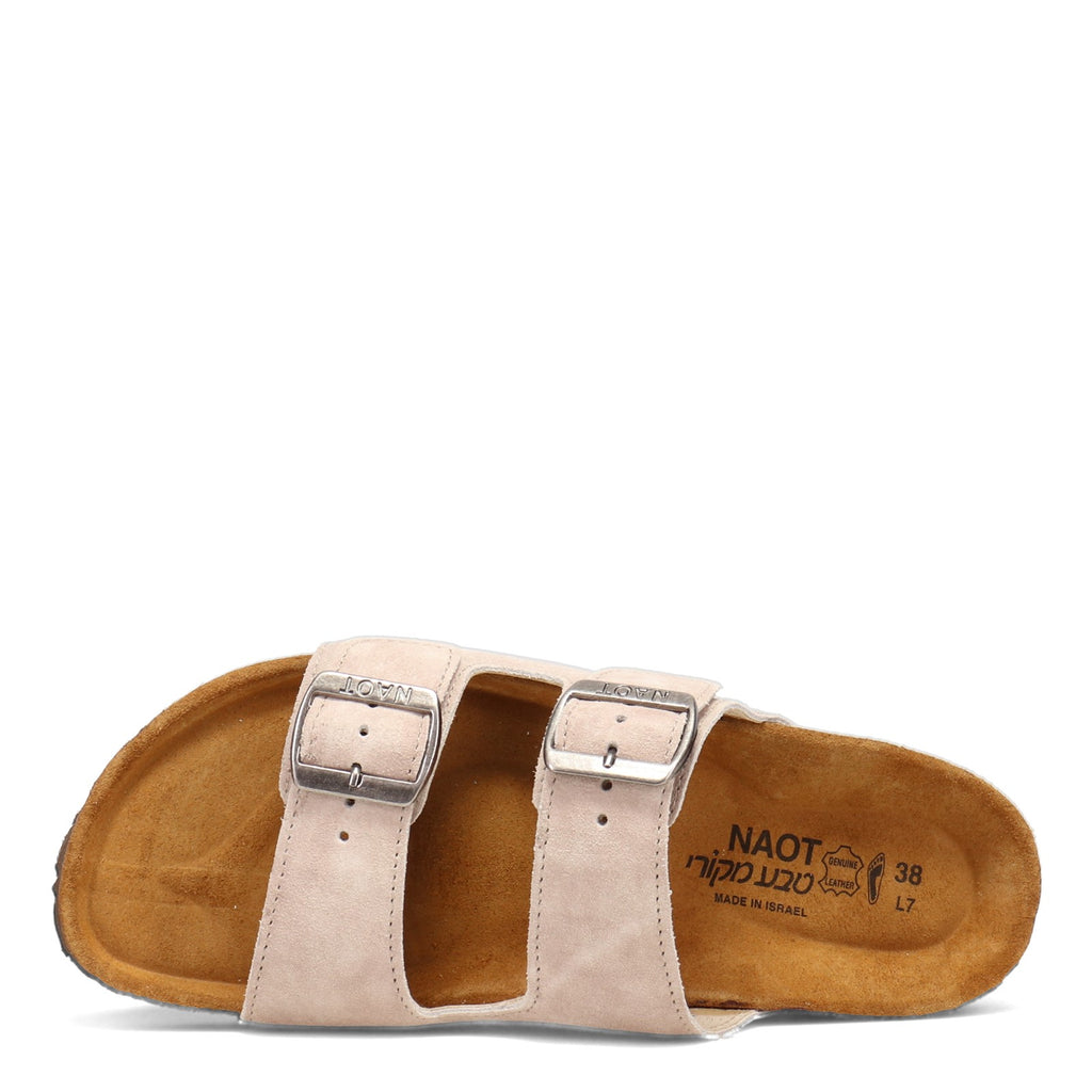 Women's Naot Santa Barbara Slide Sandal SAND SUEDE 7500-H66