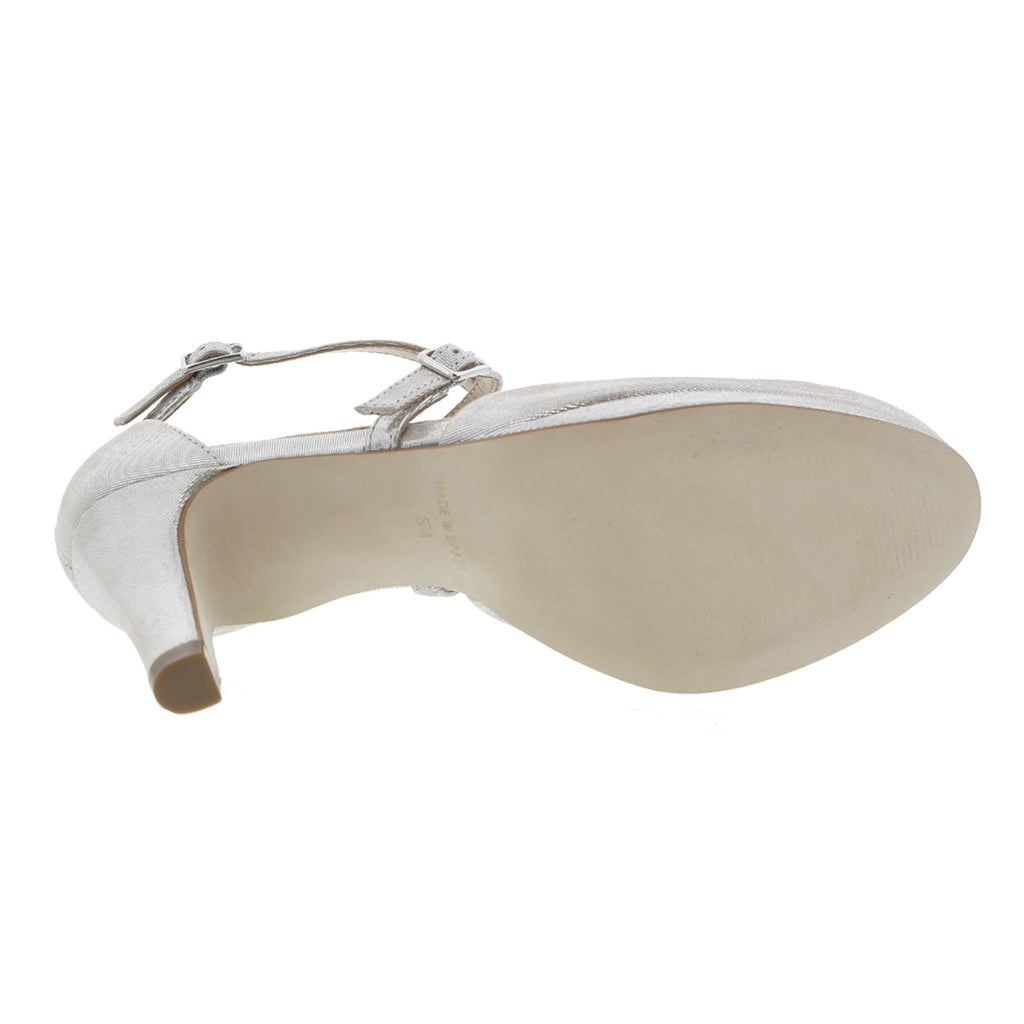 Women's Ros Hommerson Pammy Pump SILVER GLITTER LEATHER 75089-9B