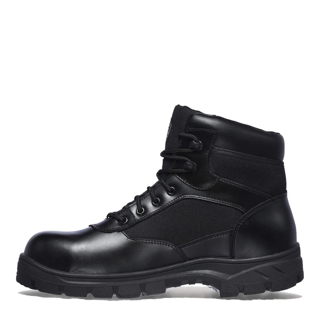 Men's Skechers Work Wascana Linnean Composite Toe Waterproof Work Boot BLACK 77522-BLK