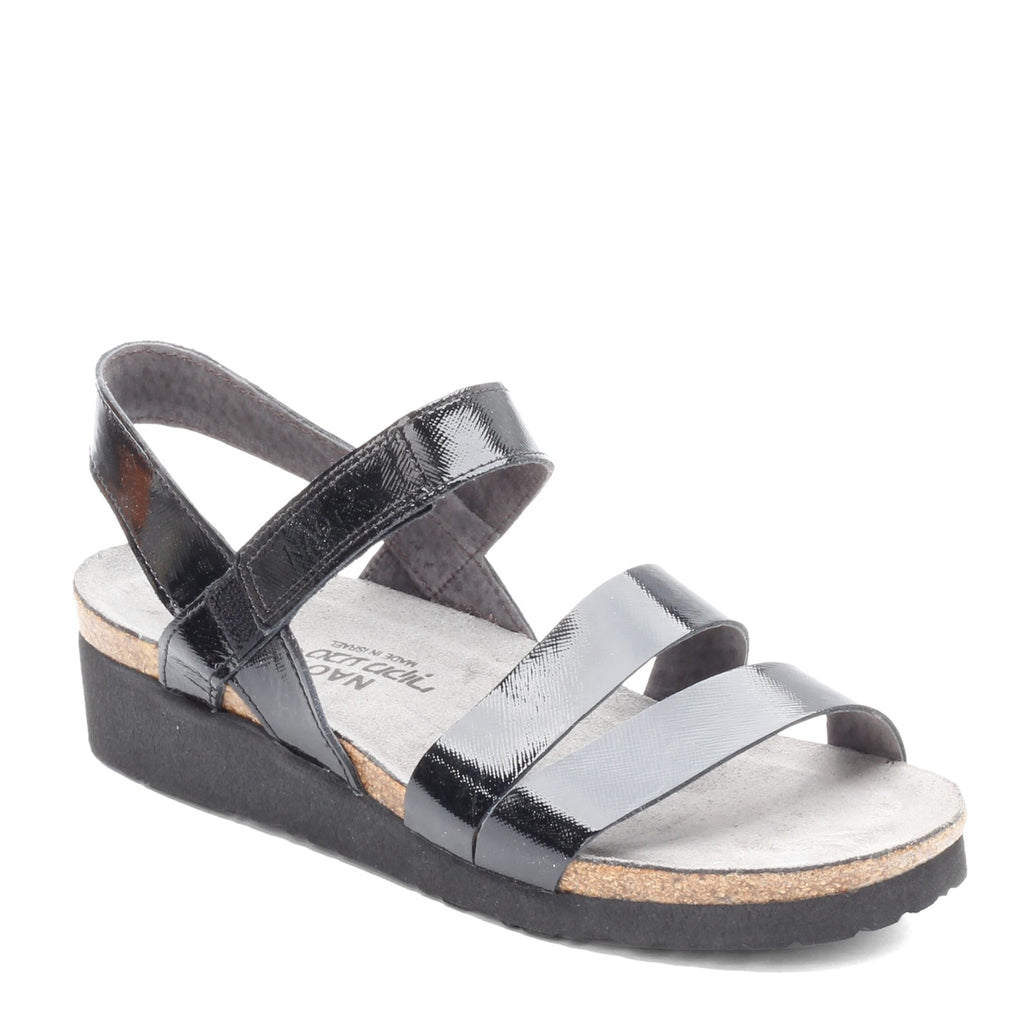Women's Naot Kayla Sandal BLACK SHINY 7806-B96