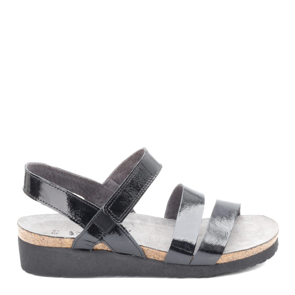 Women's Naot Kayla Sandal BLACK SHINY 7806-B96