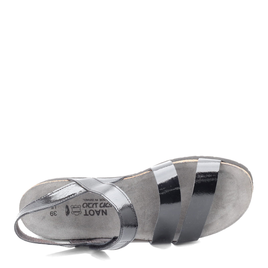 Women's Naot Kayla Sandal BLACK SHINY 7806-B96