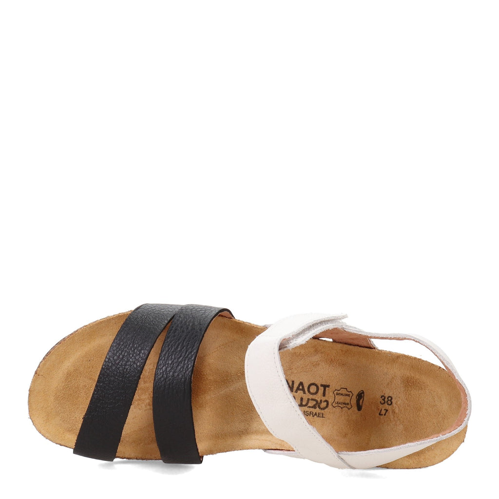 Women's Naot Kayla Sandal WHITE BLACK 7806-WFX