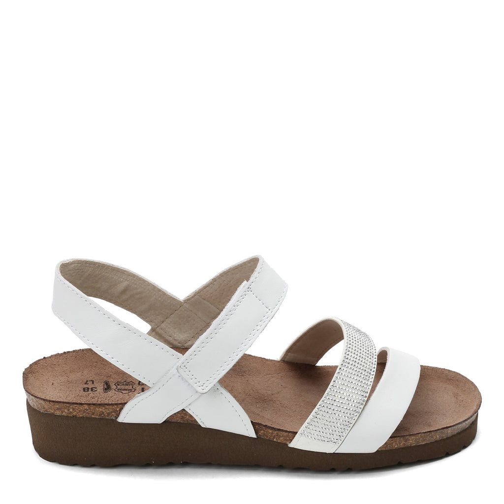 Women's Naot Krista Sandal WHITE LEATHER 7807-WB4