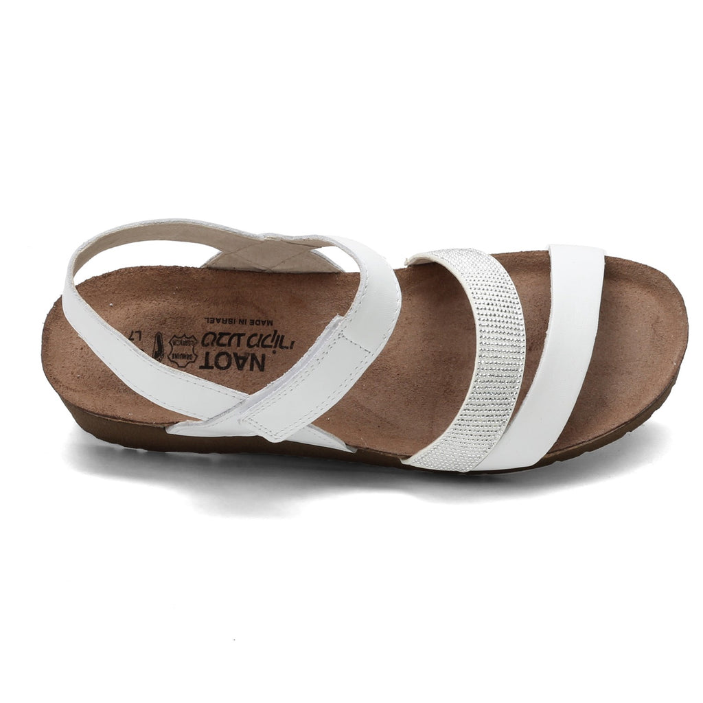 Women's Naot Krista Sandal WHITE LEATHER 7807-WB4